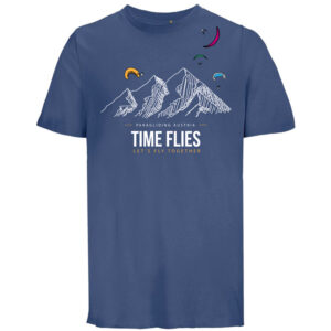 T-Shirt Time Flies (DunkelBlau)